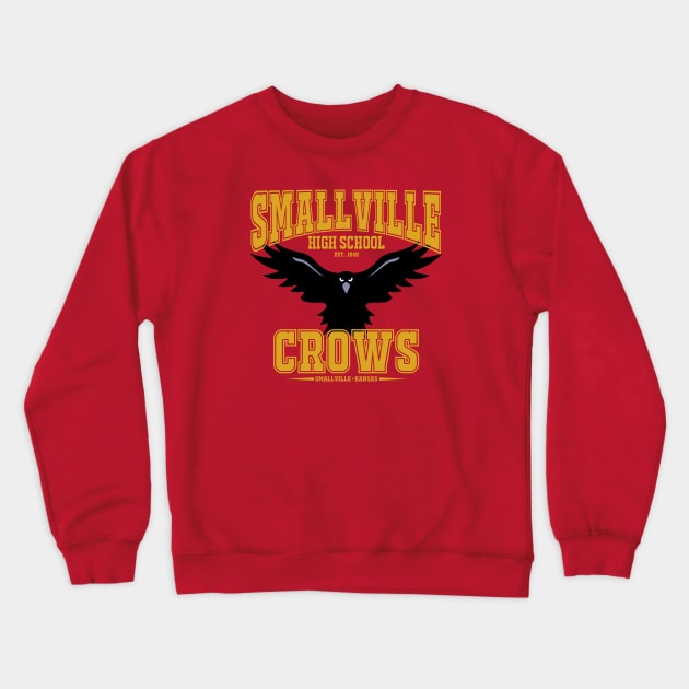 Smallville: Home of the Crows Crewneck Sweatshirt by A Nerd Grows in Brooklyn